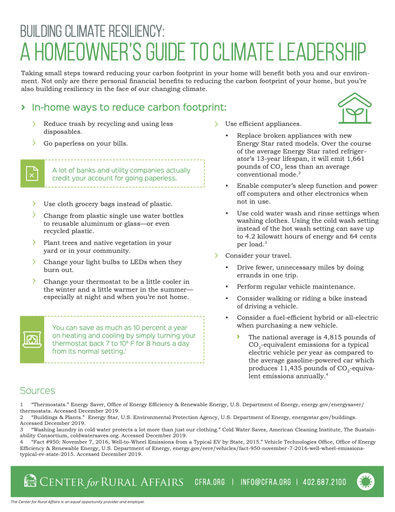 Building Climate Resiliency: A Homeowner's Guide to Climate Leadership ...