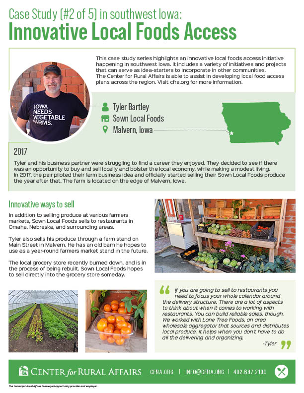 Innovative Local Foods Access: Tyler Bartley, Sown Local Foods | Center ...