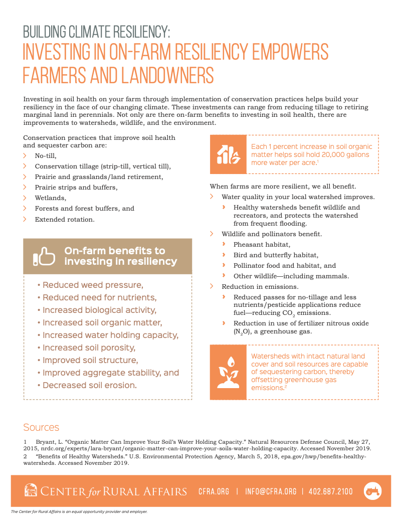 Building Climate Resiliency: Investing In On-farm Resiliency Empowers ...