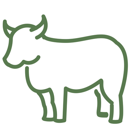 Il·lustració d'una vaca
