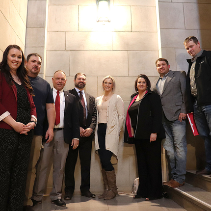 Foto de grup a la capital de l'estat de Nebraska.