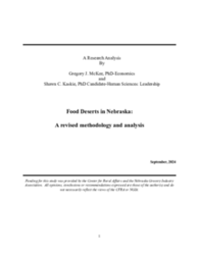 Food Deserts in Nebraska: A Revised Methodology and Analysis